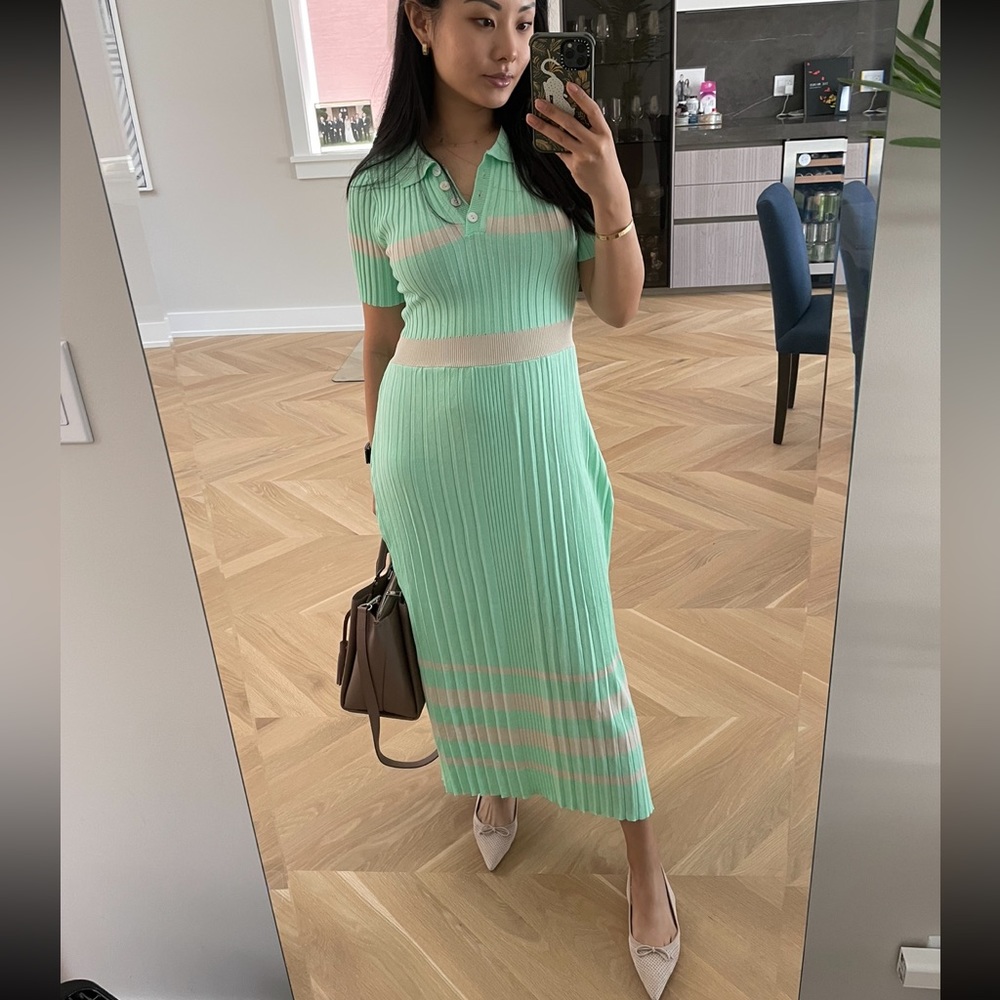 Mint midi dress